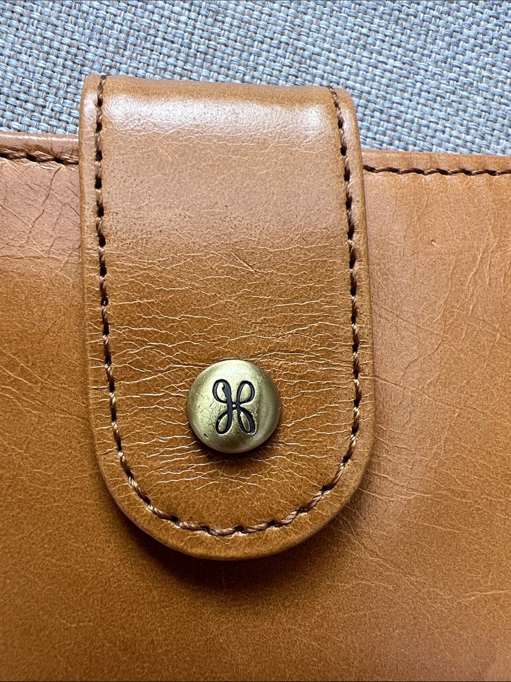 HOBO Cognac Leather Snap Wallet - Picture 7 of 7